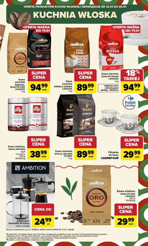 Carrefour Market - gazetka promocyjna Gazetka Kuchnia Włoska od poniedziałku 12.01 do niedzieli 25.01 - strona 9