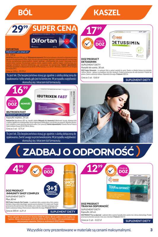 DOZ.PL - gazetka promocyjna Gazetka od poniedziałku 19.01 do niedzieli 01.02 - strona 3