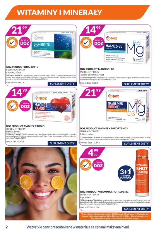 DOZ.PL - gazetka promocyjna Gazetka od poniedziałku 19.01 do niedzieli 01.02 - strona 2