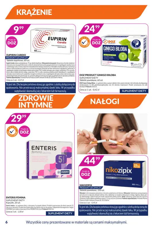 DOZ.PL - gazetka promocyjna Gazetka od poniedziałku 19.01 do niedzieli 01.02 - strona 6