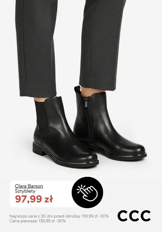 CCC - gazetka promocyjna EXTRA -20% na zimowe buty i akcesoria przy zakupie min. 2 produktów od poniedziałku 19.01  - strona 10