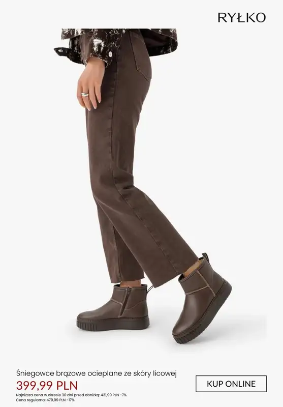 Ryłko - gazetka promocyjna Śniegowce damskie - PROMOCJE od poniedziałku 19.01  - strona 9