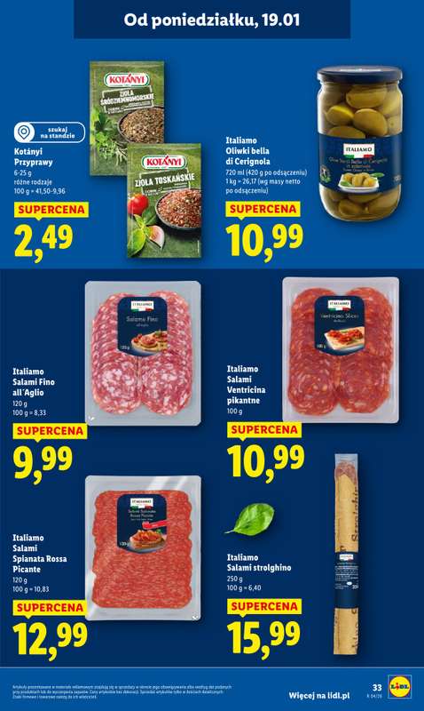Lidl - gazetka promocyjna Oferta od poniedziałku od poniedziałku 19.01 do środy 21.01 - strona 33