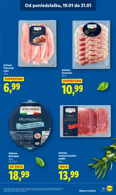 Lidl - gazetka promocyjna Oferta od poniedziałku od poniedziałku 19.01 do środy 21.01 - strona 31