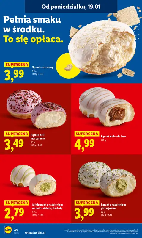 Lidl - gazetka promocyjna Oferta od poniedziałku od poniedziałku 19.01 do środy 21.01 - strona 40