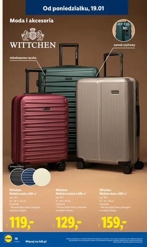 Lidl - gazetka promocyjna Oferta od poniedziałku od poniedziałku 19.01 do środy 21.01 - strona 16