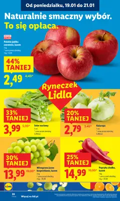 Lidl - gazetka promocyjna Oferta od poniedziałku od poniedziałku 19.01 do środy 21.01 - strona 24