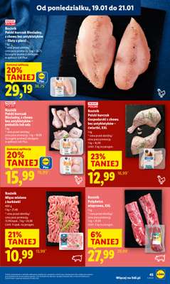 Lidl - gazetka promocyjna Oferta od poniedziałku od poniedziałku 19.01 do środy 21.01 - strona 45