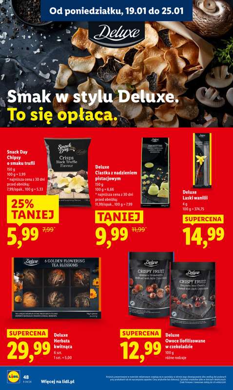 Lidl - gazetka promocyjna Oferta od poniedziałku od poniedziałku 19.01 do środy 21.01 - strona 48