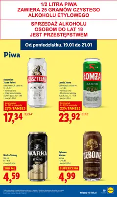 Lidl - gazetka promocyjna Oferta od poniedziałku od poniedziałku 19.01 do środy 21.01 - strona 59