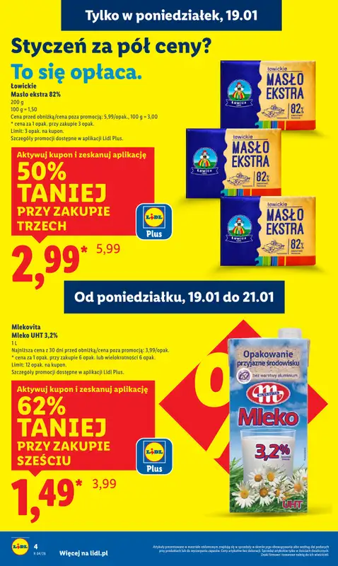 Lidl - gazetka promocyjna Oferta od poniedziałku od poniedziałku 19.01 do środy 21.01 - strona 4