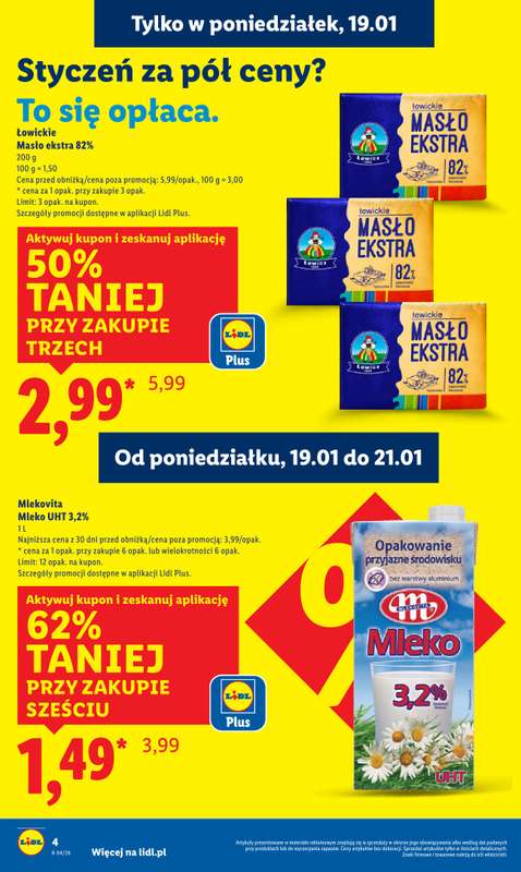 Lidl - gazetka promocyjna Oferta od poniedziałku od poniedziałku 19.01 do środy 21.01 - strona 4