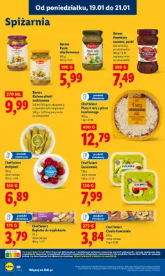 Lidl - gazetka promocyjna Oferta od poniedziałku od poniedziałku 19.01 do środy 21.01 - strona 60