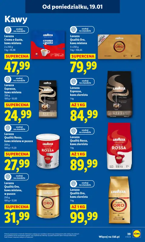 Lidl - gazetka promocyjna Oferta od poniedziałku od poniedziałku 19.01 do środy 21.01 - strona 39