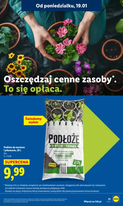 Lidl - gazetka promocyjna Oferta od poniedziałku od poniedziałku 19.01 do środy 21.01 - strona 71