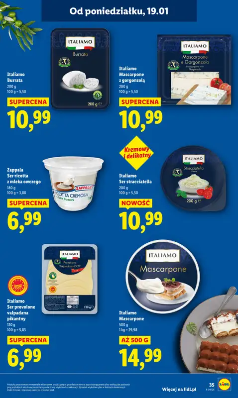 Lidl - gazetka promocyjna Oferta od poniedziałku od poniedziałku 19.01 do środy 21.01 - strona 35