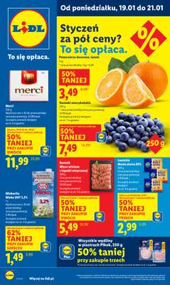 Lidl - gazetka promocyjna Oferta od poniedziałku od poniedziałku 19.01 do środy 21.01