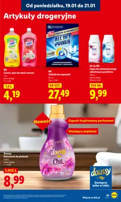 Lidl - gazetka promocyjna Oferta od poniedziałku od poniedziałku 19.01 do środy 21.01 - strona 65