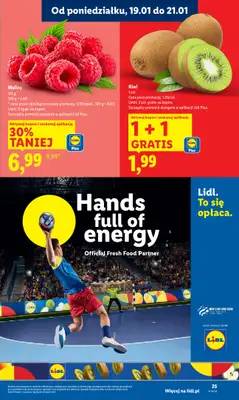 Lidl - gazetka promocyjna Oferta od poniedziałku od poniedziałku 19.01 do środy 21.01 - strona 25