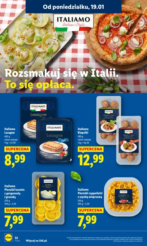 Lidl - gazetka promocyjna Oferta od poniedziałku od poniedziałku 19.01 do środy 21.01 - strona 32