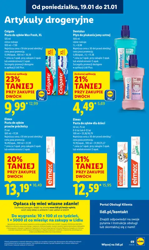 Lidl - gazetka promocyjna Oferta od poniedziałku od poniedziałku 19.01 do środy 21.01 - strona 69