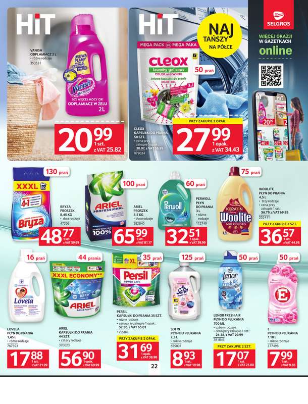 Selgros - gazetka promocyjna Oferta spożywcza od czwartku 22.01 do środy 04.02 - strona 22