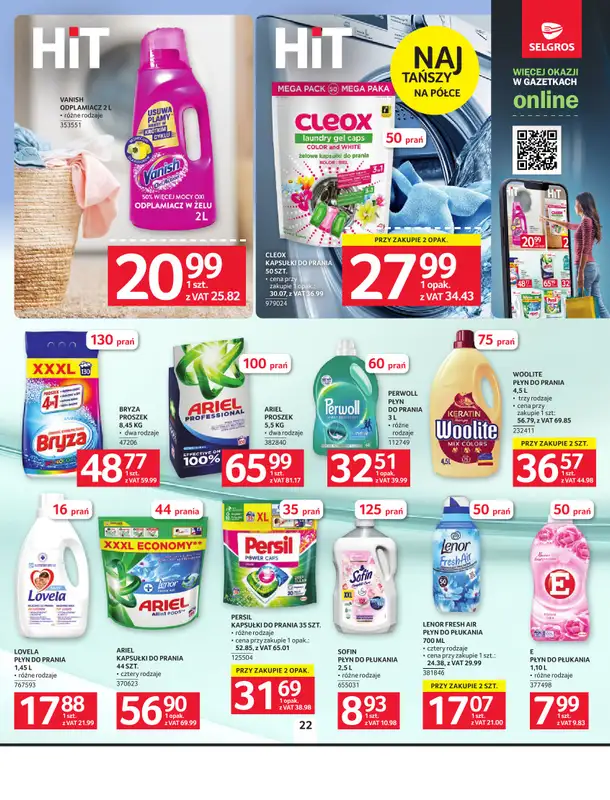 Selgros - gazetka promocyjna Oferta spożywcza od czwartku 22.01 do środy 04.02 - strona 22