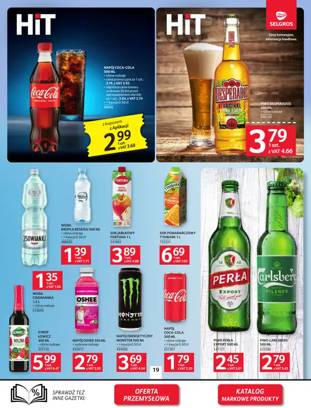 Selgros - gazetka promocyjna Oferta spożywcza od czwartku 22.01 do środy 04.02 - strona 19