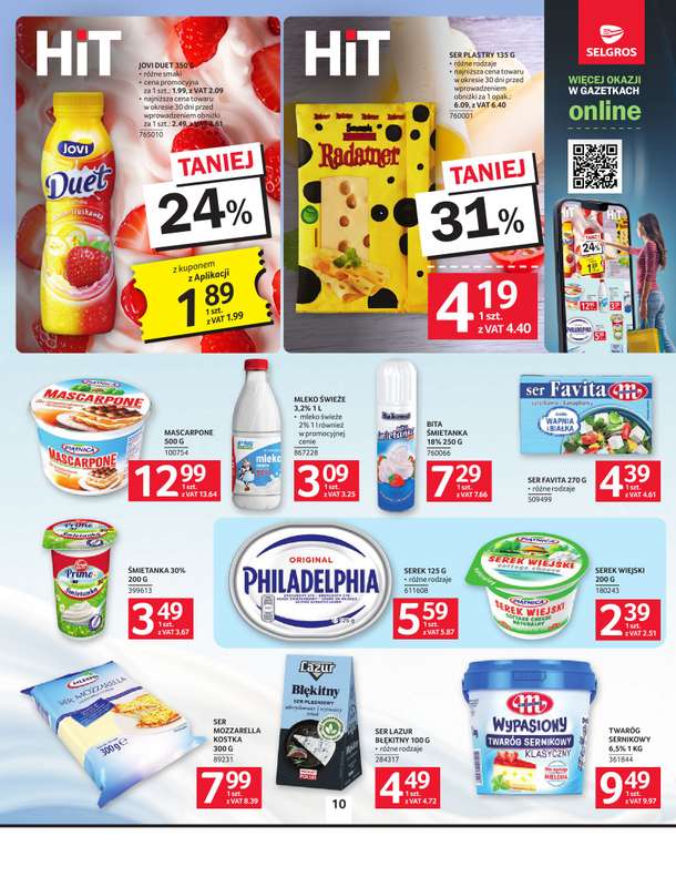 Selgros - gazetka promocyjna Oferta spożywcza od czwartku 22.01 do środy 04.02 - strona 10