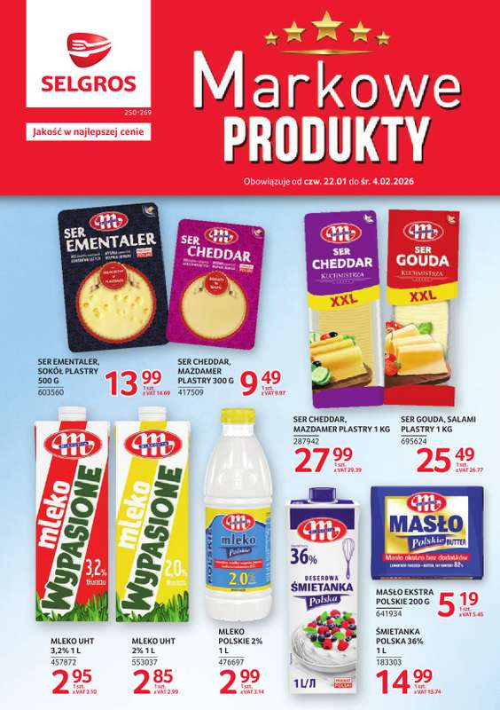 Selgros - gazetka promocyjna Katalog Markowe Produkty od czwartku 22.01 do środy 04.02