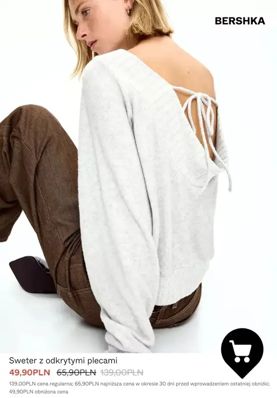 Bershka - gazetka promocyjna Dzianina & bluzy damksie - PROMOCJE od poniedziałku 19.01  - strona 10