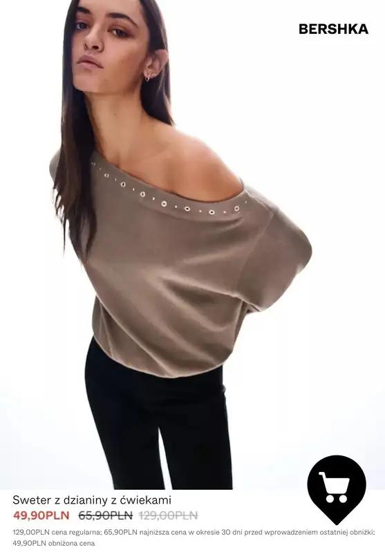 Bershka - gazetka promocyjna Dzianina & bluzy damksie - PROMOCJE od poniedziałku 19.01  - strona 8