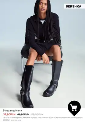 Bershka - gazetka promocyjna Dzianina & bluzy damksie - PROMOCJE od poniedziałku 19.01  - strona 9