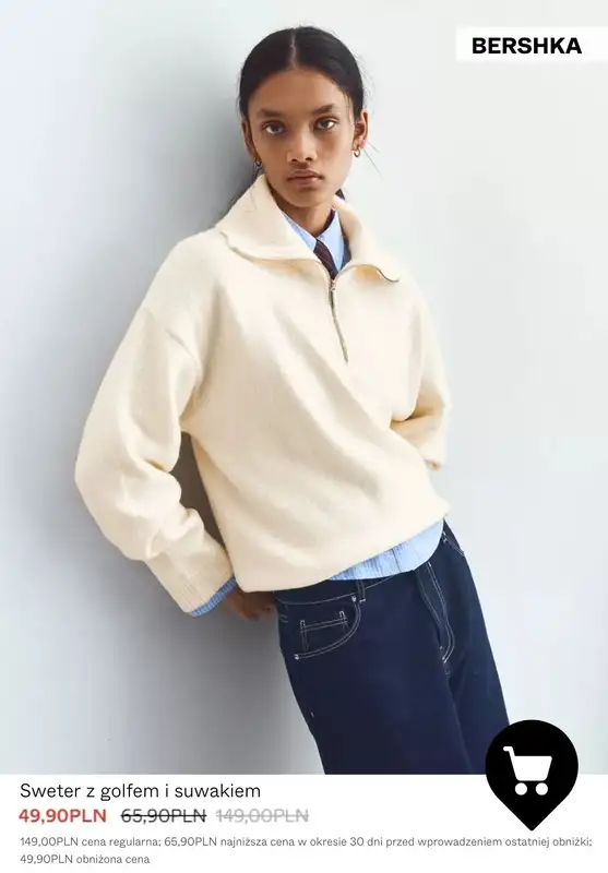 Bershka - gazetka promocyjna Dzianina & bluzy damksie - PROMOCJE od poniedziałku 19.01  - strona 7