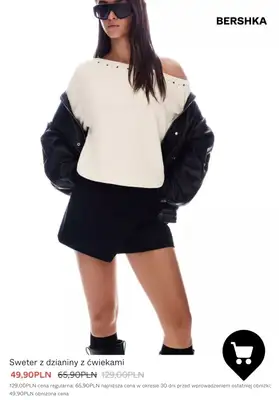 Bershka - gazetka promocyjna Dzianina & bluzy damksie - PROMOCJE od poniedziałku 19.01  - strona 3