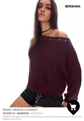Bershka - gazetka promocyjna Dzianina & bluzy damksie - PROMOCJE od poniedziałku 19.01  - strona 4