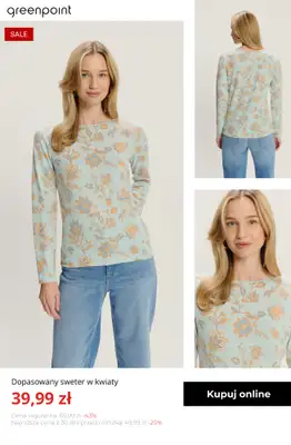 Greenpoint - gazetka promocyjna Swetry i kardigany na wyprzedaży – od 39,99 zł od poniedziałku 19.01  - strona 11