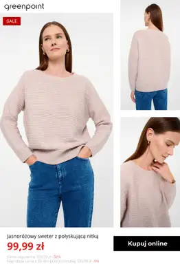 Greenpoint - gazetka promocyjna Swetry i kardigany na wyprzedaży – od 39,99 zł od poniedziałku 19.01  - strona 8