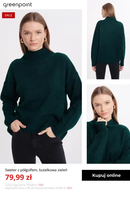 Greenpoint - gazetka promocyjna Swetry i kardigany na wyprzedaży – od 39,99 zł od poniedziałku 19.01  - strona 14