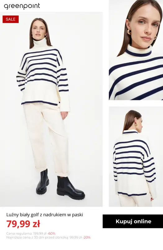 Greenpoint - gazetka promocyjna Swetry i kardigany na wyprzedaży – od 39,99 zł od poniedziałku 19.01  - strona 7