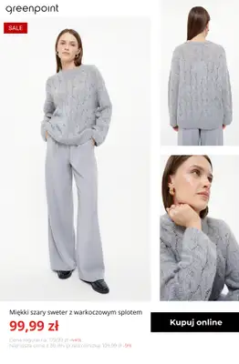 Greenpoint - gazetka promocyjna Swetry i kardigany na wyprzedaży – od 39,99 zł od poniedziałku 19.01  - strona 3