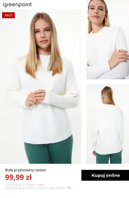 Greenpoint - gazetka promocyjna Swetry i kardigany na wyprzedaży – od 39,99 zł od poniedziałku 19.01  - strona 9