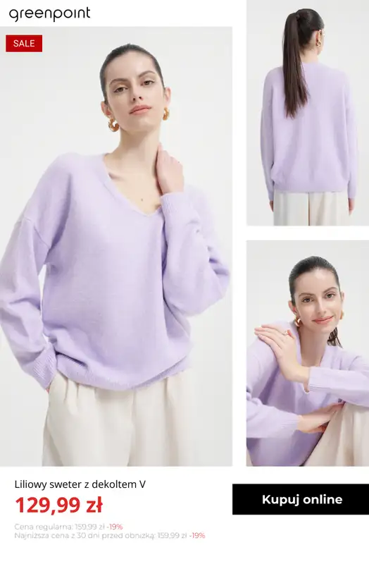 Greenpoint - gazetka promocyjna Swetry i kardigany na wyprzedaży – od 39,99 zł od poniedziałku 19.01  - strona 15
