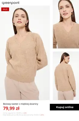 Greenpoint - gazetka promocyjna Swetry i kardigany na wyprzedaży – od 39,99 zł od poniedziałku 19.01  - strona 2