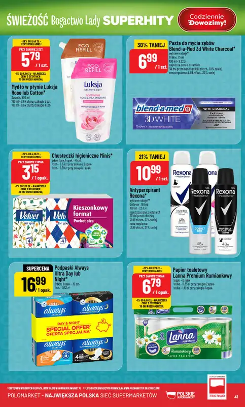 POLOmarket - gazetka promocyjna Gazetka od środy 21.01 do wtorku 27.01 - strona 41