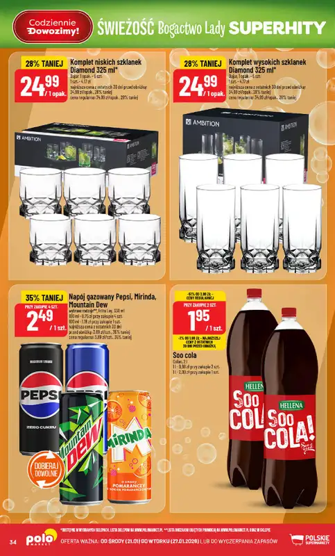 POLOmarket - gazetka promocyjna Gazetka od środy 21.01 do wtorku 27.01 - strona 34