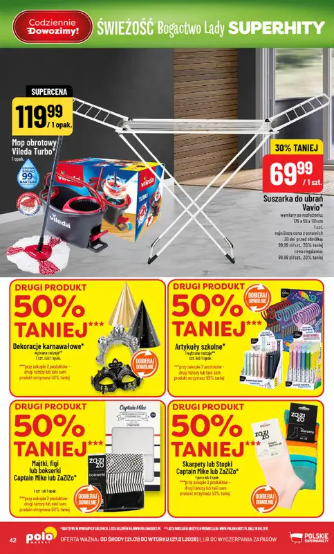 POLOmarket - gazetka promocyjna Gazetka od środy 21.01 do wtorku 27.01 - strona 42
