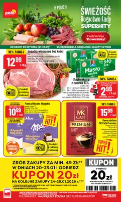 POLOmarket - gazetka promocyjna Gazetka od środy 21.01 do wtorku 27.01