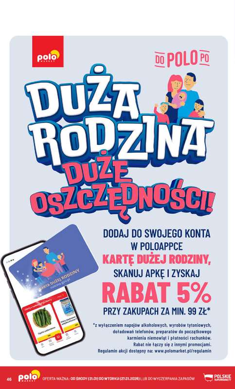 POLOmarket - gazetka promocyjna Gazetka od środy 21.01 do wtorku 27.01 - strona 46