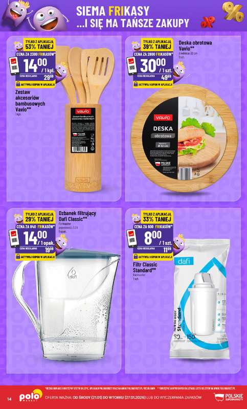 POLOmarket - gazetka promocyjna Frikasowy Katalog od środy 21.01 do wtorku 27.01 - strona 14